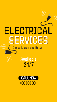 Electrical Service Instagram reel Image Preview