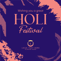 Holi Festival Instagram Post Design