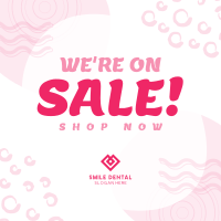 Minimalist Swirly and Dots Promo Sale Instagram post Image Preview