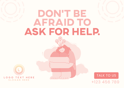 Ask for Help Postcard Image Preview