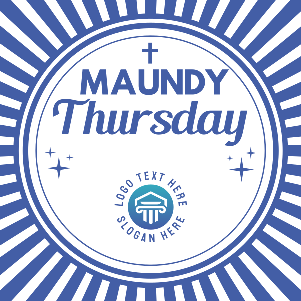 Maundy Thursday Holy Thursday Instagram Post Design Image Preview