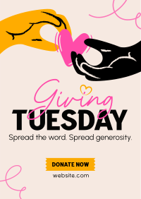 Give back this Giving Tuesday Flyer Design