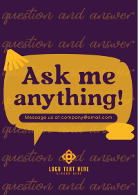 Interactive Question and Answer Flyer Design