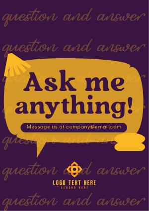 Interactive Question and Answer Flyer Image Preview