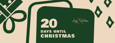 Christmas Countdown Diamonds Facebook cover Image Preview