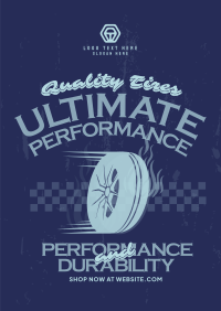 Quality Tires Poster Design