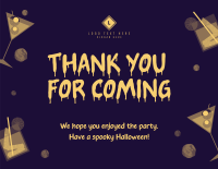 Freaky Party Thank You Card Design