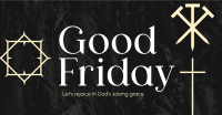 Minimalist Good Friday Greeting  Facebook ad Image Preview