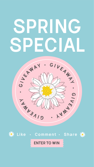 Spring Giveaway Facebook story Image Preview