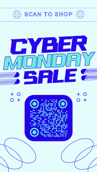 Retro Cyber Monday TikTok Video Image Preview