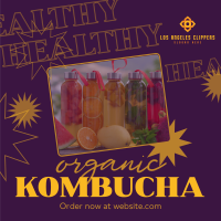 Healthy Kombucha Instagram post Image Preview