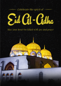 Eid Al Adha Night Poster Image Preview