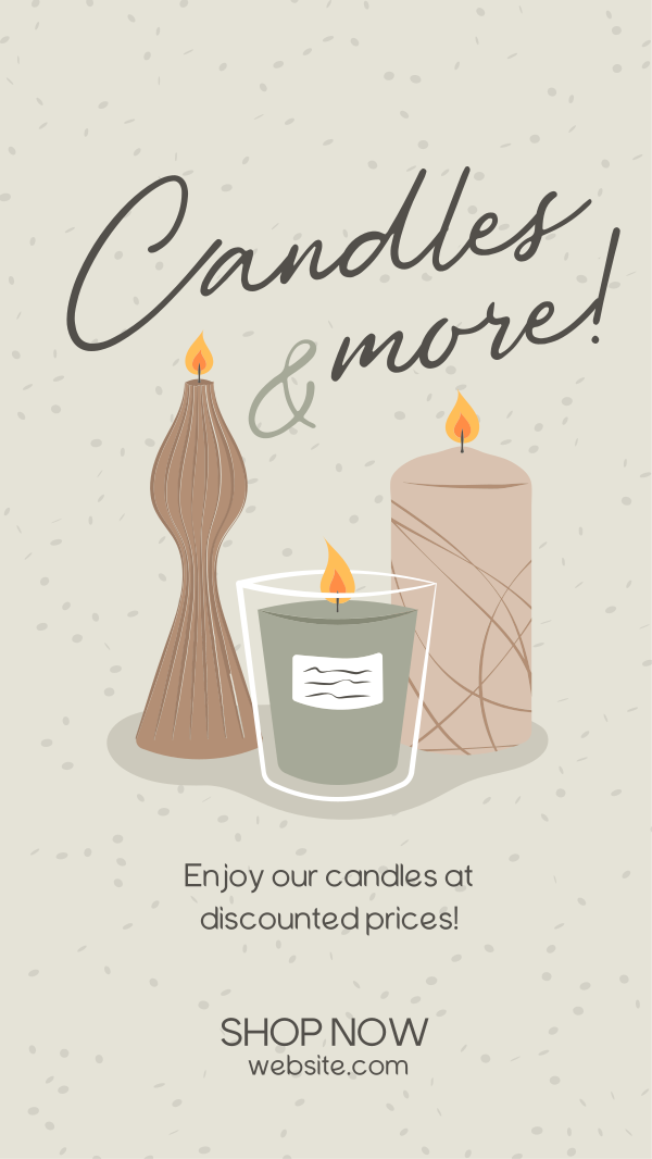 Candles & More Instagram Story Design