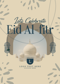 Eid Al Fitr Greeting Poster Image Preview