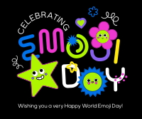 Celebrate Emojis Facebook Post Design