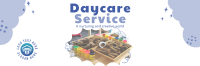 Cloudy Daycare Service Twitter Header Design