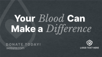Minimalist Blood Donation Drive Animation Image Preview
