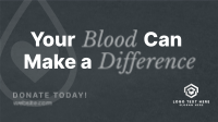 Minimalist Blood Donation Drive Animation Preview
