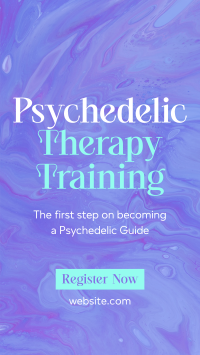 Psychedelic Therapy Training Instagram Story Design