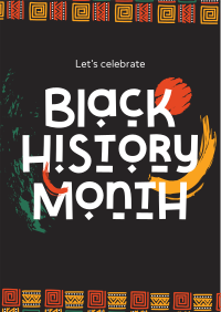 Tribal Black History Month Flyer Image Preview