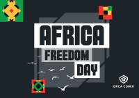 Tiled Freedom Africa Postcard Image Preview