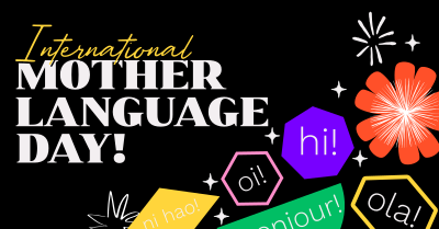 Quirky International Mother Language Day Facebook ad Image Preview
