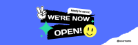 We're Open Stickers Twitter Header Image Preview