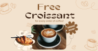 Croissant Coffee Promo Facebook Ad Design