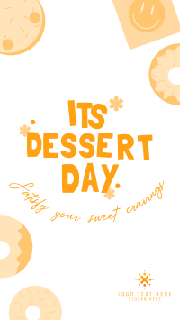 Satisfy Your Sweet Cravings! Facebook Story Design