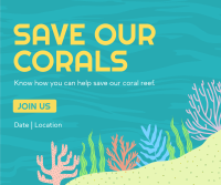 Care for the Corals Facebook Post Design