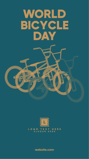 World Bicycle Day CMYK Facebook story Image Preview
