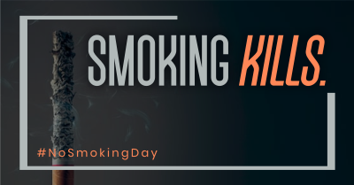 Minimalist Smoking Day Facebook ad Image Preview