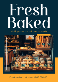 Fresh Baked Bread Flyer Design