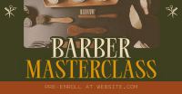 Retro Barber Masterclass Facebook Ad Design