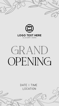 Floral Grand Opening TikTok video Image Preview