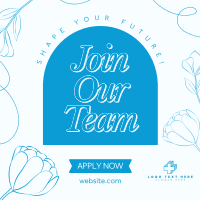 Floral Now Hiring Instagram post Image Preview