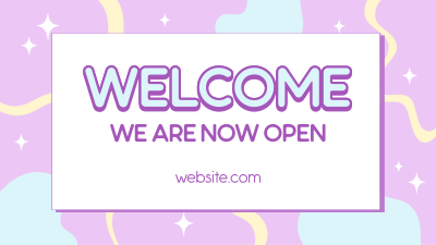 Welcome Now Open Facebook event cover Image Preview