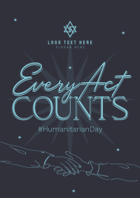 Humanitarian Day Doodles Poster Image Preview