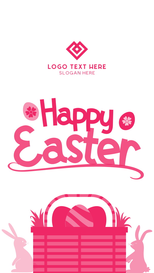 Easter Basket Greeting Instagram Reel Design Image Preview