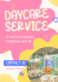 Playful Daycare Facility Poster Design