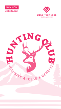 Hunting Club Deer Instagram Story Design