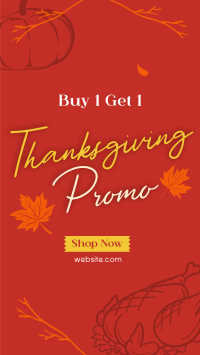 Thanksgiving Buy 1 Get 1 TikTok Video Preview