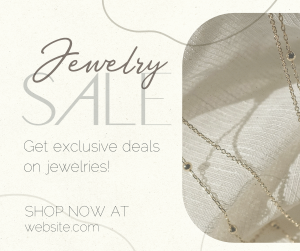 Clean Minimalist Jewelry Sale Facebook post Image Preview
