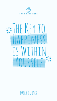 Happiness Within Yourself Instagram story Image Preview