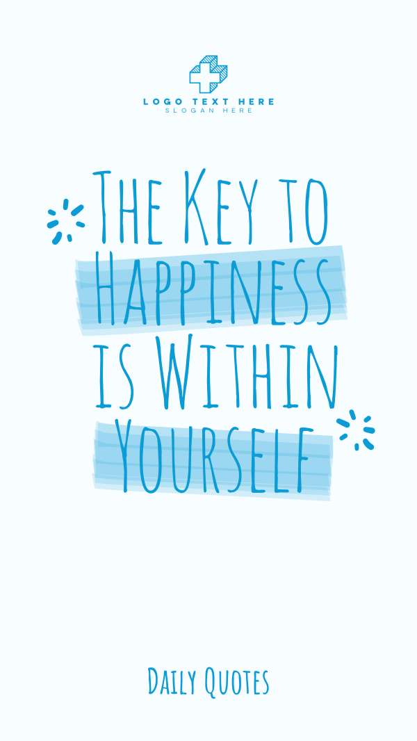 Happiness Within Yourself Instagram Story Design Image Preview