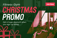 Christmas Gym Promo Pinterest Cover Design