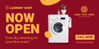 Laundry Shop Opening Twitter post Image Preview