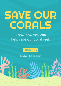 Care for the Corals Poster Design
