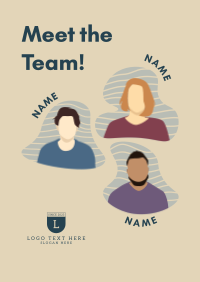 Meet the Team Icons Poster Design