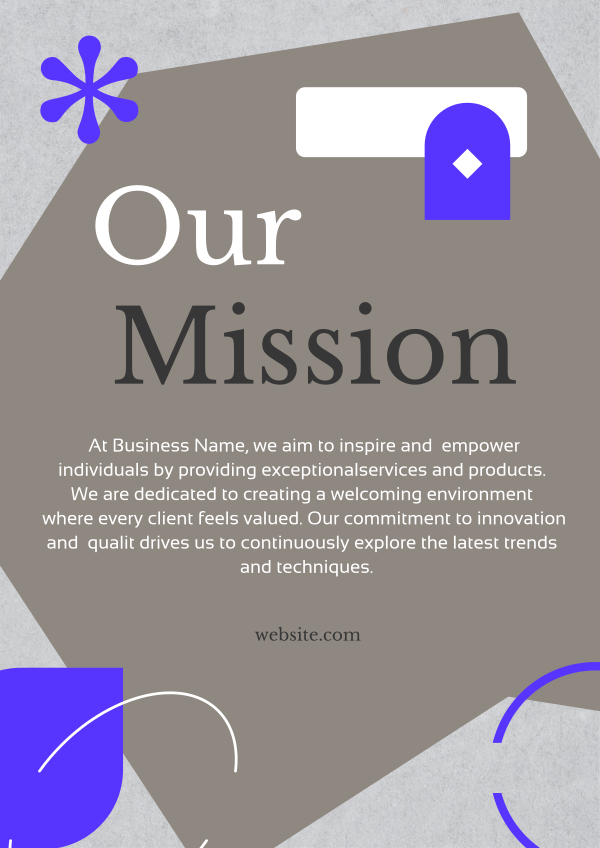 Stylish Our Mission Flyer Design Image Preview